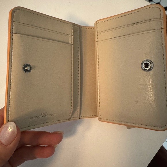 Marc Jacobs Orange Croc-Embossed Wallet - Picture 3 of 4